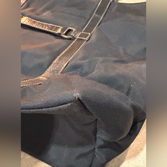 Kate Spade Black Canvas Tote with Leather Trim - Picture 7 of 14